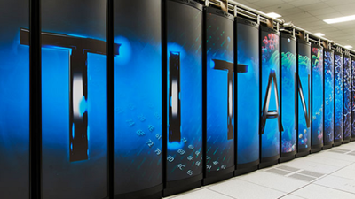 Titan Supercomputer with 1000s of GPUs