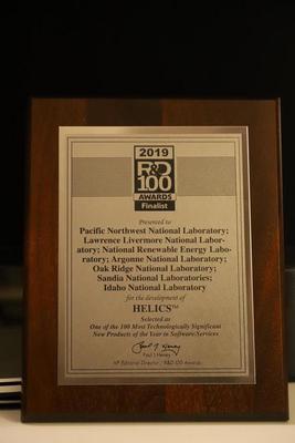 R&D100 Finalist Award for HELICS