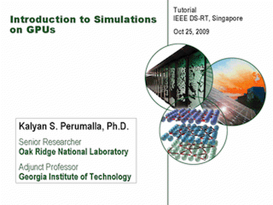 Introduction to Simulations on GPUs